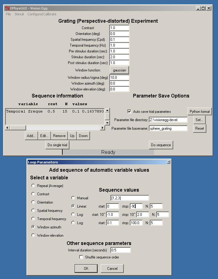 ephys_gui.pyw screenshot 2